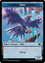 Bird (TOTJ-007) - Outlaws of Thunder Junction Tokens Foil