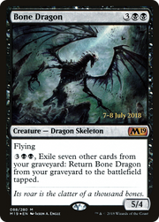 Bone Dragon (PRE-088) - Core Set 2019 Promos Foil