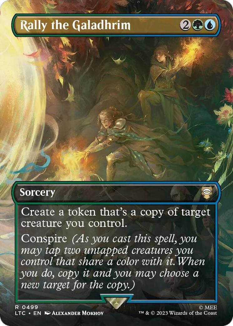 Rally the Galadhrim (LTC-499) - Tales of Middle-earth Commander (Borderless) Foil