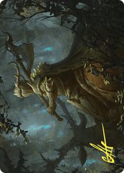 Verdant Outrider // Verdant Outrider (AWOE-028) - Wilds of Eldraine Art Series (Borderless)