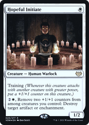 Hopeful Initiate (PRE-20S) - Innistrad: Crimson Vow Promos Foil