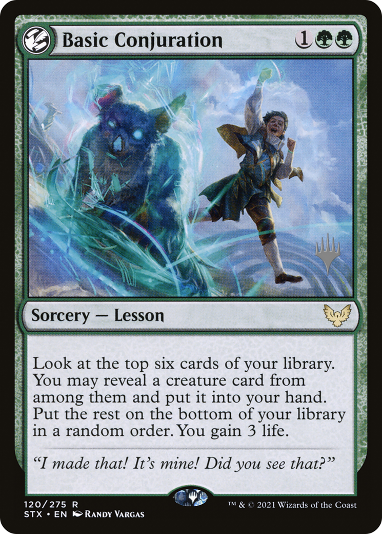 Basic Conjuration (PPSTX-120P) - Strixhaven: School of Mages Promos: (lesson)