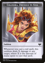 Chandra, Dressed to Kill Emblem (TVOW-020) - Innistrad: Crimson Vow Tokens