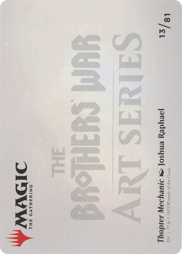 Thopter Mechanic // Thopter Mechanic (ABRO-013) - The Brothers' War Art Series (Borderless) Foil