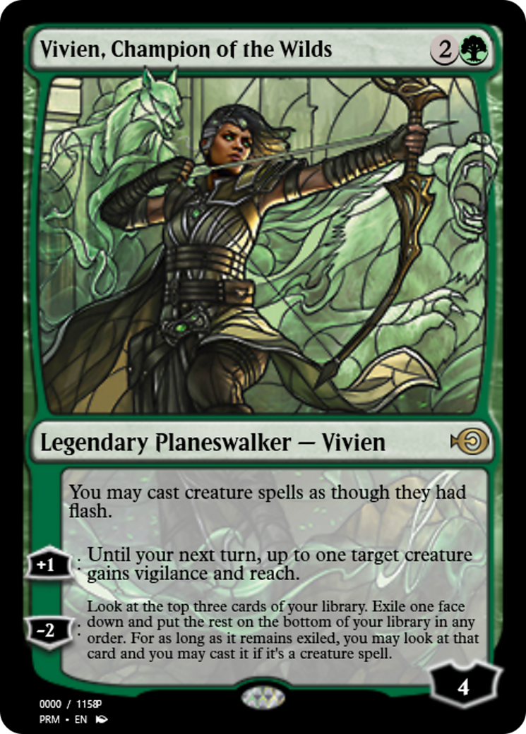 Vivien, Champion of the Wilds (PRM-78013) - Magic Online Promos