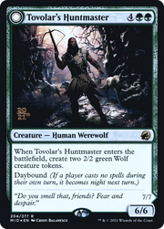 Tovolar's Huntmaster // Tovolar's Packleader (PRE-204S) - Innistrad: Midnight Hunt Promos: (Double Faced Transform) Foil