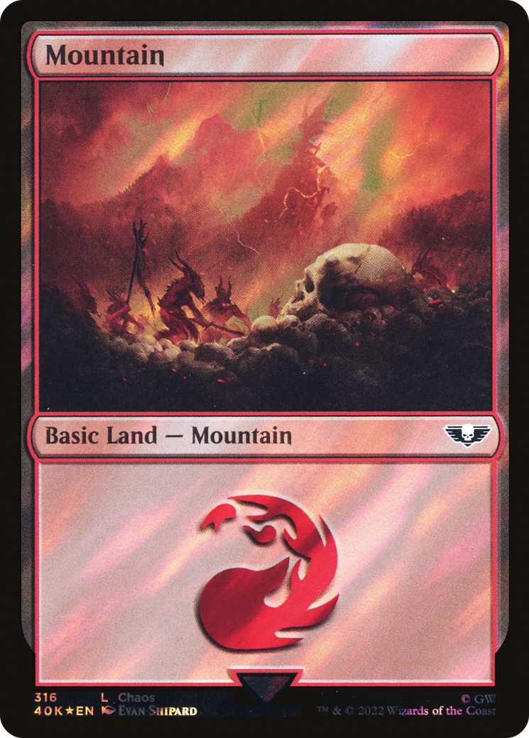 Mountain (40K-316) - Warhammer 40,000 Commander Foil