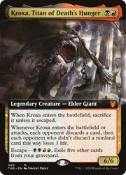 Kroxa, Titan of Death's Hunger (THB-340) - Theros Beyond Death: (Extended Art) Foil