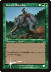 Trained Armodon (7ED-275★) - Seventh Edition Foil