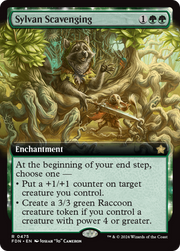 Sylvan Scavenging (Extended Art) (FDN-475) - Foundations: (Extended Art) Foil