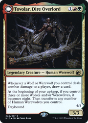Tovolar, Dire Overlord // Tovolar, the Midnight Scourge (PRE-246S) - Innistrad: Midnight Hunt Promos: (Double Faced Transform) Foil