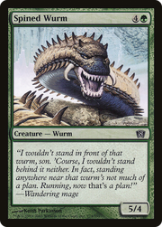 Spined Wurm (8ED-279★) - Eighth Edition Foil