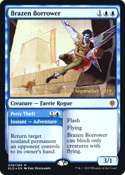 Brazen Borrower // Petty Theft (PRE-39S) - Throne of Eldraine Promos Foil