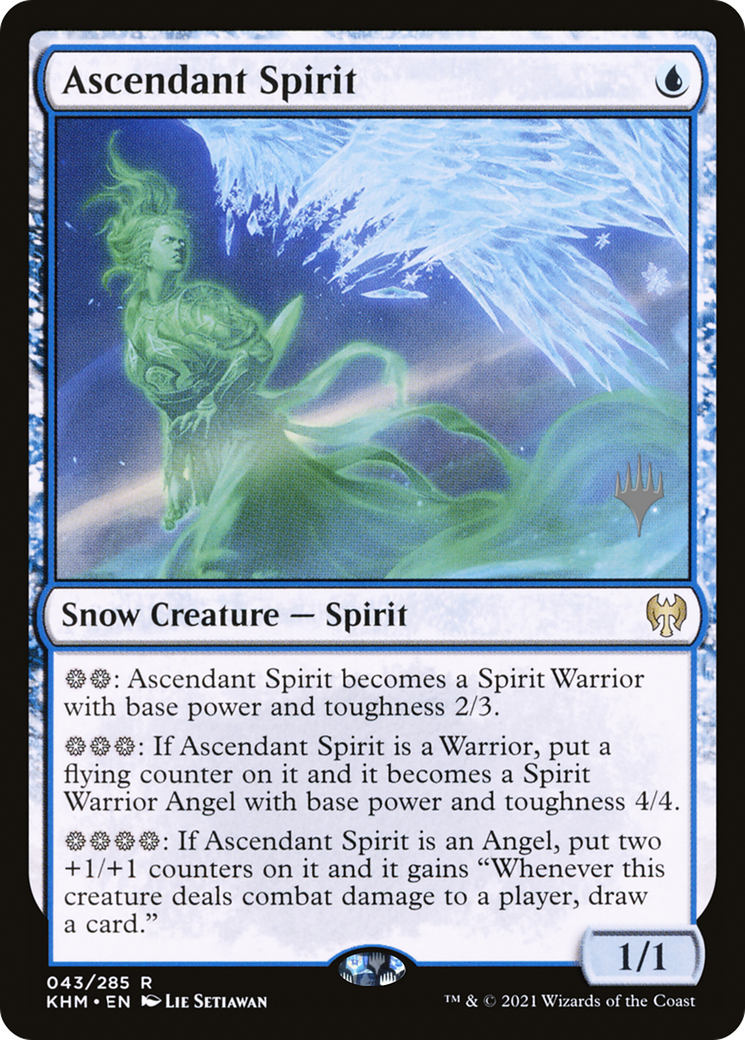 Ascendant Spirit (PPKHM-43P) - Kaldheim Promos: (snow)