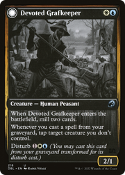 Devoted Grafkeeper // Departed Soulkeeper (DBL-218) - Innistrad: Double Feature: (Double Faced Transform)