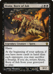 Akuta, Born of Ash (SOK-061) - Saviors of Kamigawa Foil