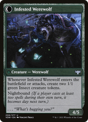 Infestation Expert // Infested Werewolf (VOW-206) - Innistrad: Crimson Vow: (Double Faced Transform)