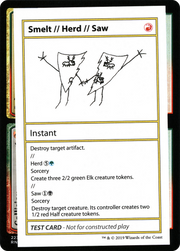 Smelt // Herd // Saw (CMB1-100) - Mystery Booster Playtest Cards 2021