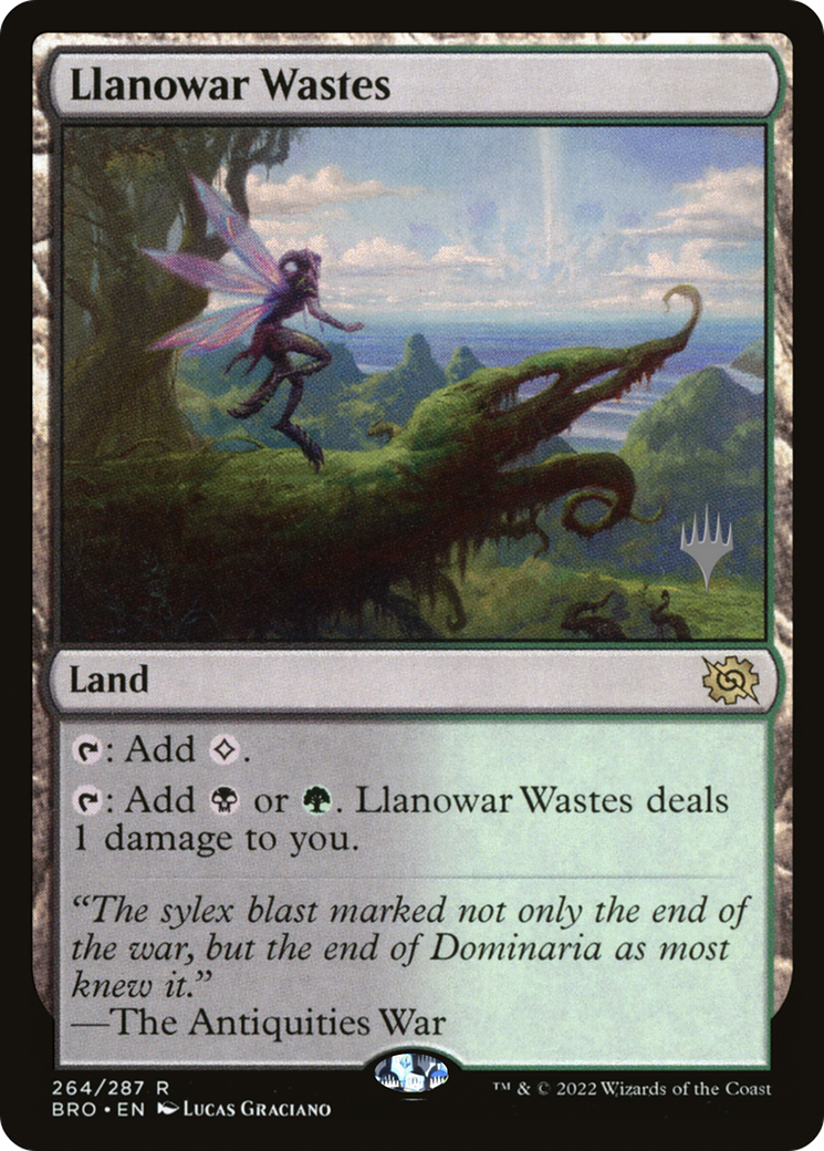 Llanowar Wastes (PPBRO-264P) - The Brothers' War Promos