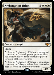 Archangel of Tithes (PPOTJ-002) - Outlaws of Thunder Junction Promos