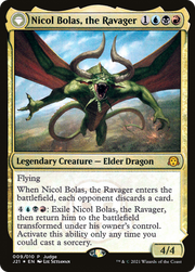 Nicol Bolas, the Ravager // Nicol Bolas, the Arisen (JDG-009) - Judge Gift Cards 2021: (originpwdfc) Foil