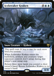Icebreaker Kraken (KHM-345) - Kaldheim: (Extended Art, snow)