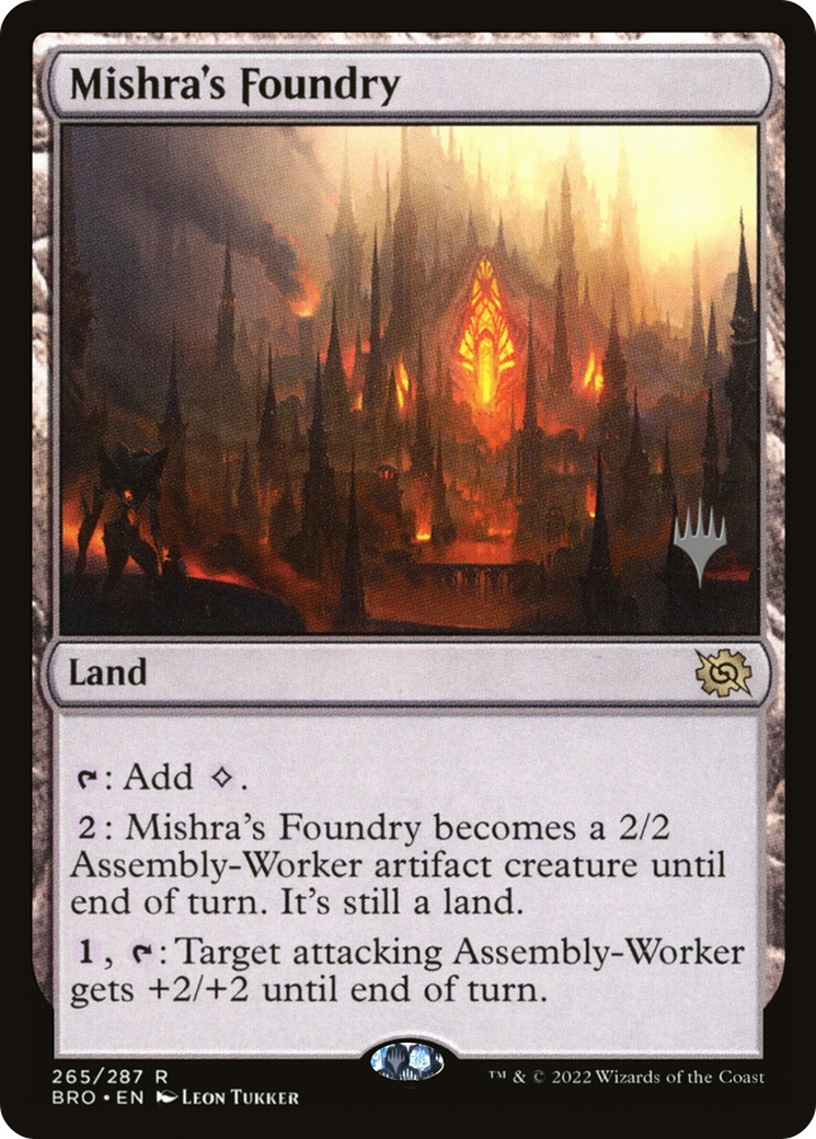 Mishra's Foundry (PPBRO-265P) - The Brothers' War Promos Foil