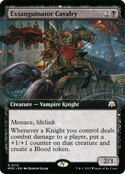 Exsanguinator Cavalry (MOC-113) - March of the Machine Commander: (Extended Art) Foil