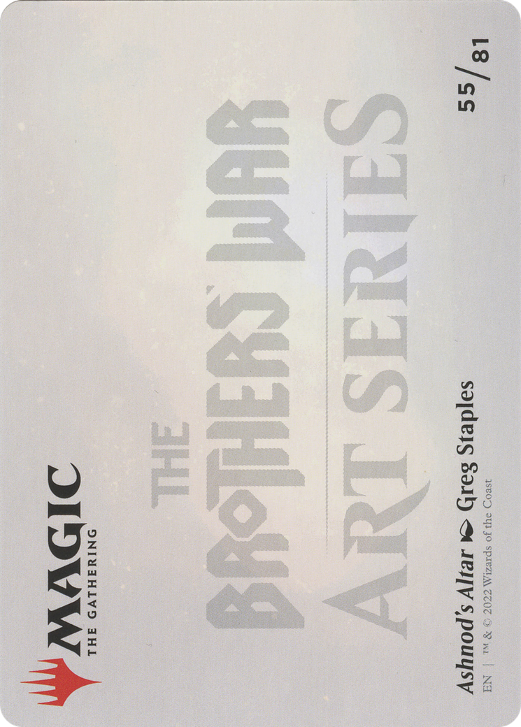 Ashnod's Altar // Ashnod's Altar (ABRO-055) - The Brothers' War Art Series (Borderless) Foil