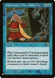 Command of Unsummoning (LIST-POR-48) - The List
