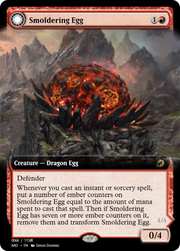 Smoldering Egg // Ashmouth Dragon (PRM-94012) - Magic Online Promos