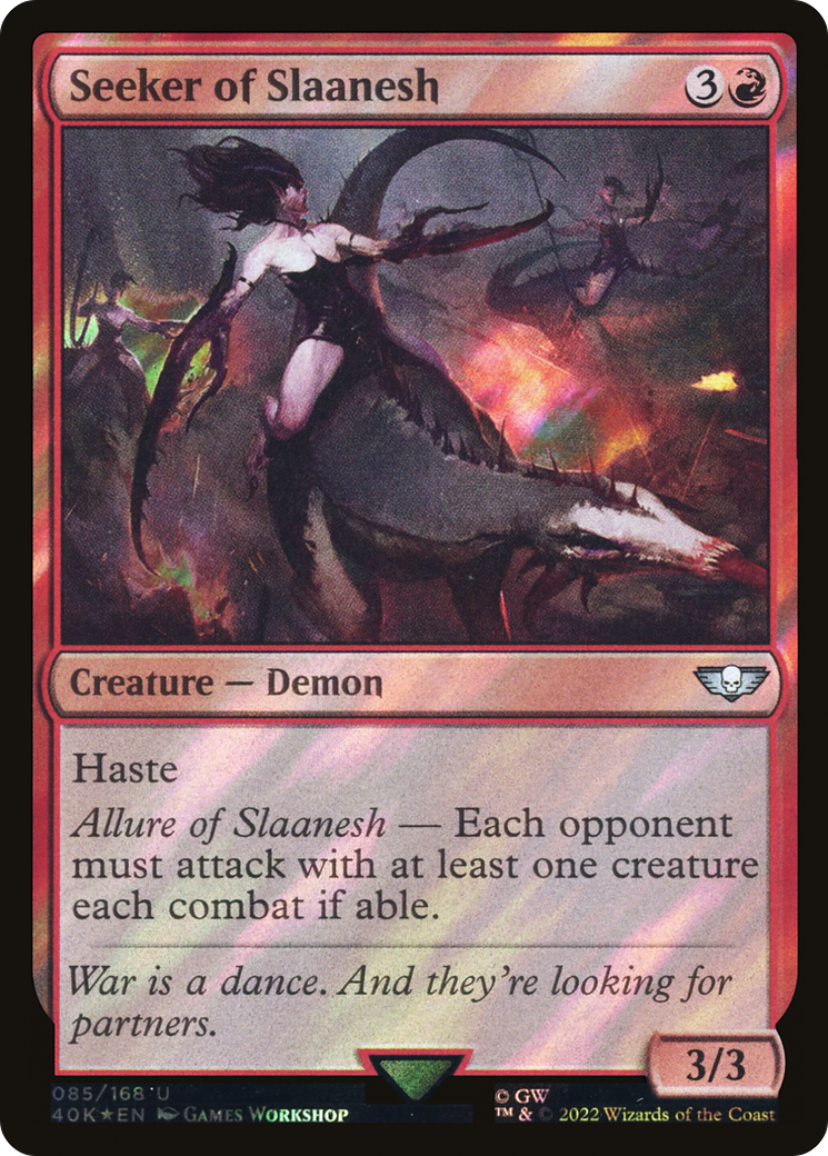 Seeker of Slaanesh (40K-085) - Warhammer 40,000 Commander Foil