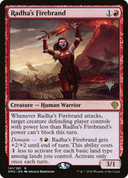 Radha's Firebrand (PPDMU-141) - Dominaria United Promos Foil