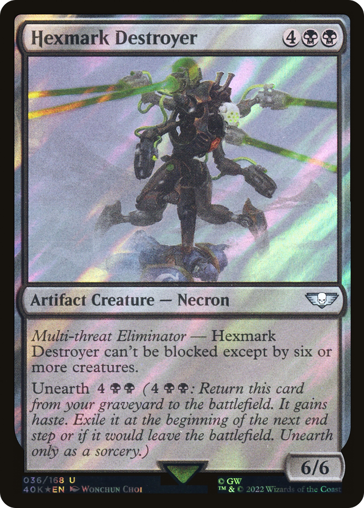 Hexmark Destroyer (40K-036) - Warhammer 40,000 Commander Foil