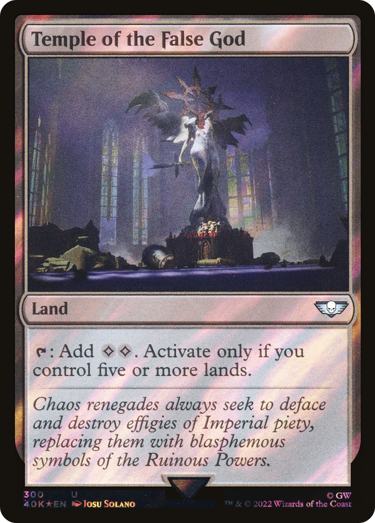 Temple of the False God (40K-300) - Warhammer 40,000 Commander Foil