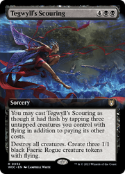 Tegwyll's Scouring (WOC-052) - Wilds of Eldraine Commander: (Extended Art)