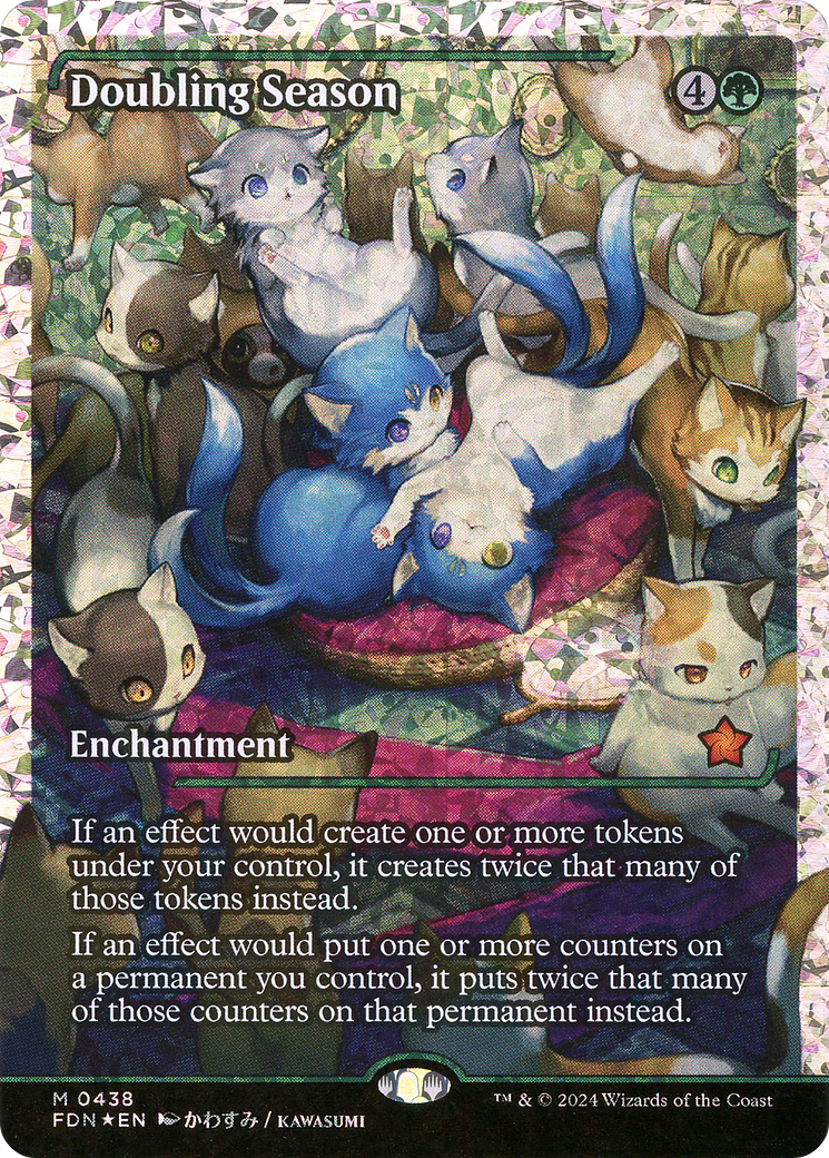 Doubling Season (Showcase) (Fracture Foil) (FDN-438) - Foundations: (Showcase) Foil
