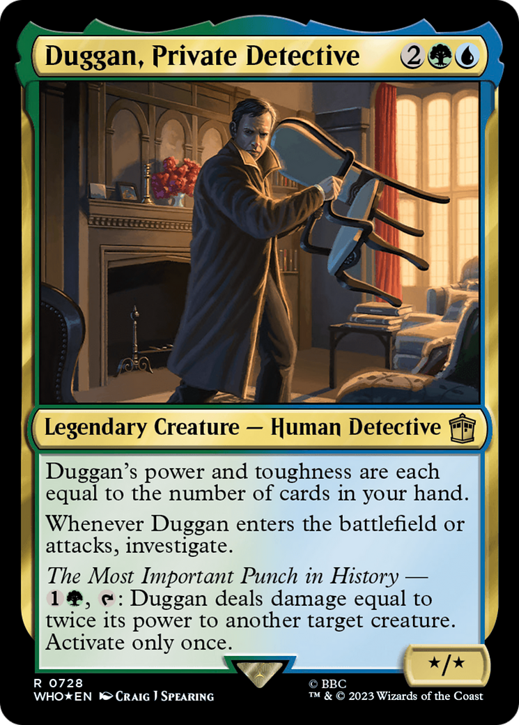 Duggan, Private Detective (WHO-728) - Doctor Who Foil