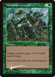 Monstrous Growth (7ED-258★) - Seventh Edition Foil