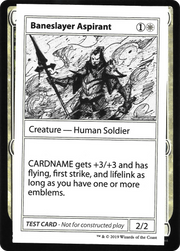 Baneslayer Aspirant (CMB1-003) - Mystery Booster Playtest Cards 2021