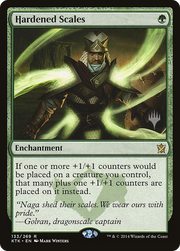 Hardened Scales (PPIKO-133P) - Khans of Tarkir Promos Foil