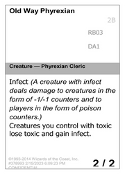 Old Way Phyrexian (UNK-RB03D) - Unknown Event