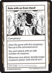 Rule with an Even Hand (MB2PC-) - Mystery Booster 2