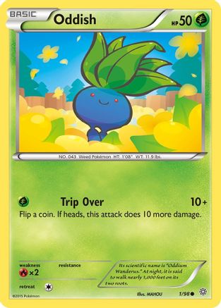 Oddish 001/98  XY  Ancient Origins - Common