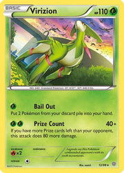 Virizion 012  - Holofoil XY  Ancient Origins - Holo Rare