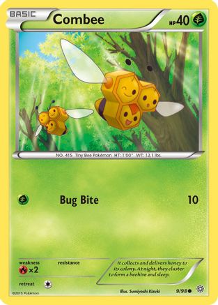 Combee 009/98  - Reverse Holofoil XY  Ancient Origins - Common
