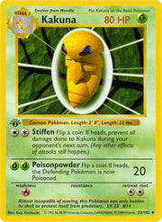 Kakuna 033/102  - Unlimited Base Set Shadowless - Uncommon
