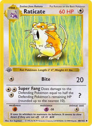 Raticate 040/102  - Unlimited Base Set Shadowless - Uncommon