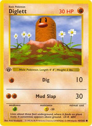 Diglett 047/102  - Unlimited Base Set Shadowless - Common