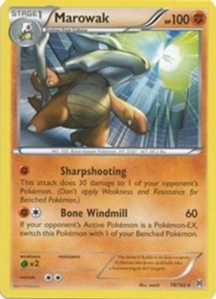 Marowak 078  XY  BREAKthrough - Rare